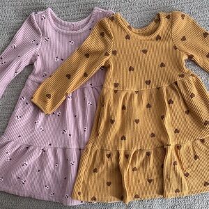Cat & Jack Long Sleeve Dress Bundle